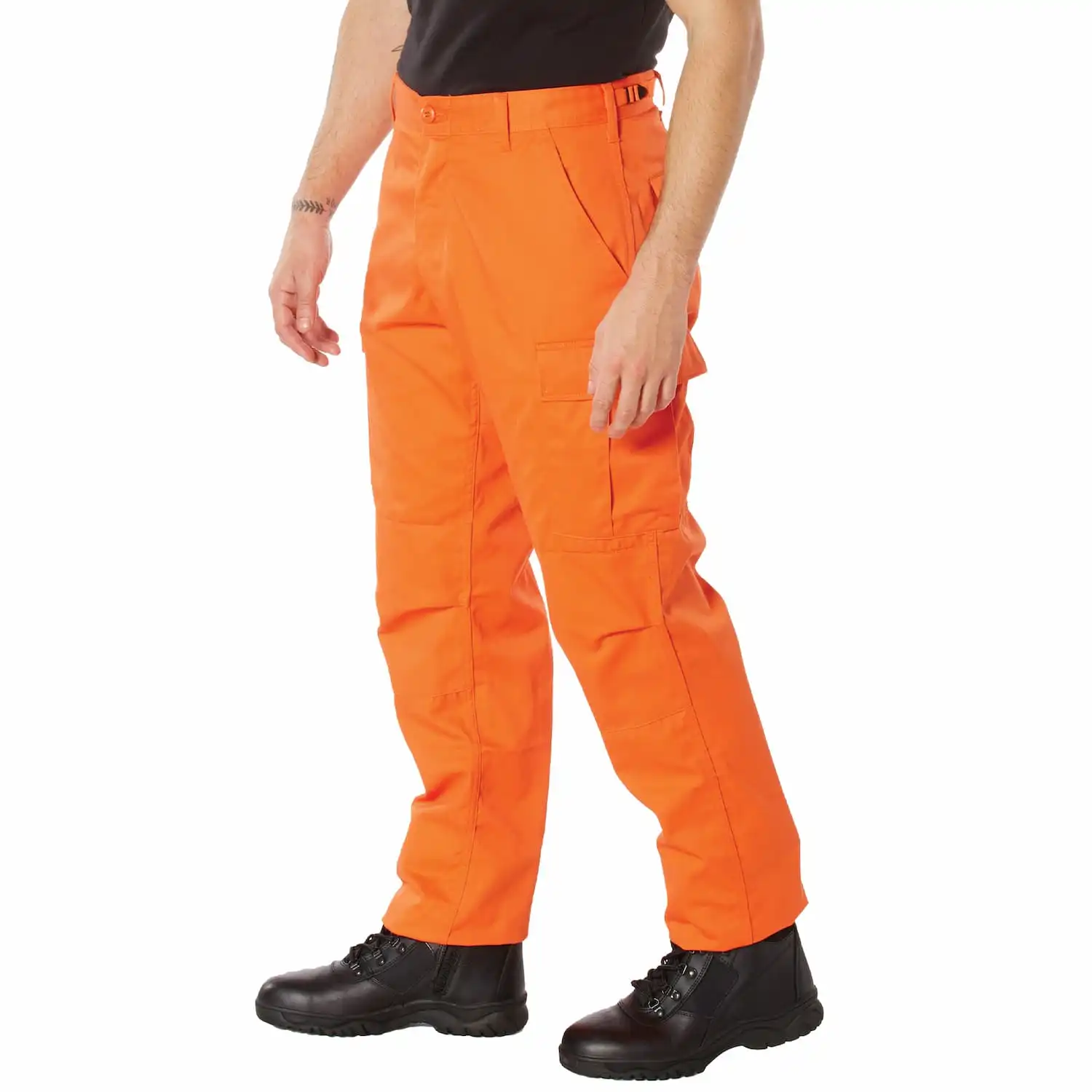 Alternative view of Blaze Orange Military Cargo Pants