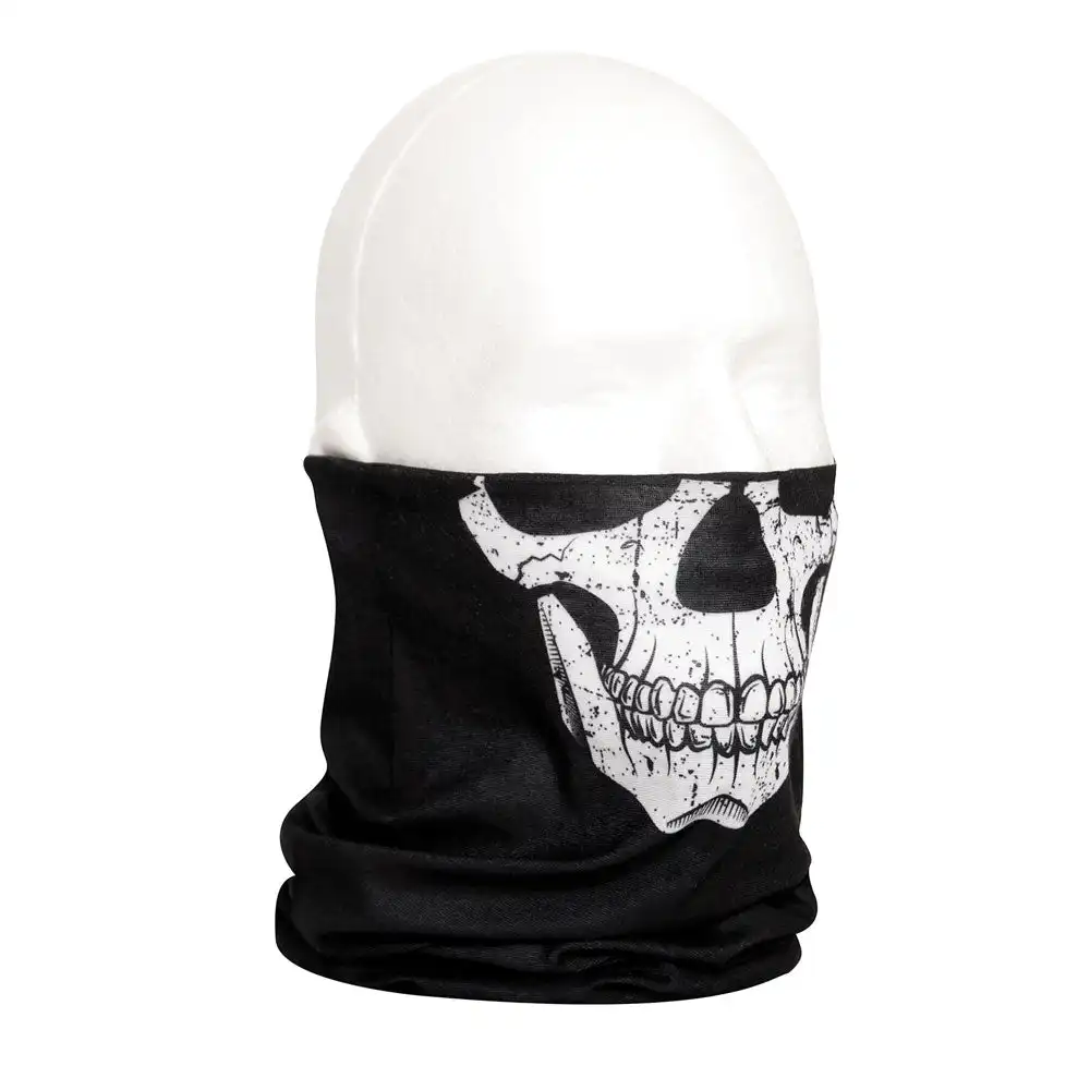 Alternative view of Skull Print Multi-Use Neck Gaiter/Face Covering Wrap