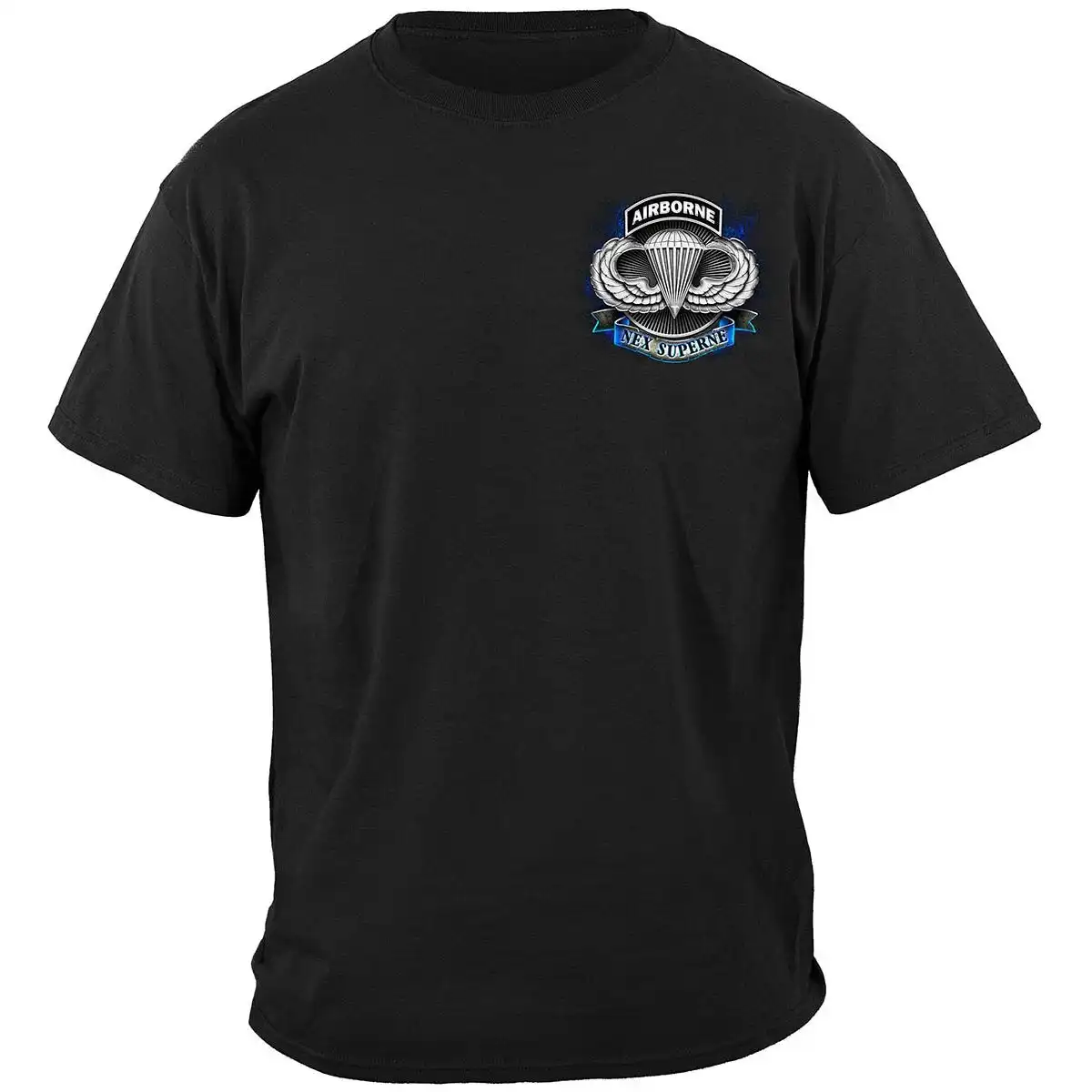 Alternative view of Airborne Army Service Honor Sacrifice T-Shirt - Black