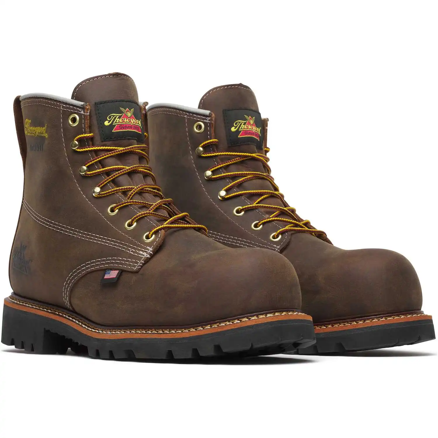 Thorogood American Legacy 6-inch Crazy Horse Waterproof Nano Composite Toe Vibram Sole American Made Men's Work Boot - 804-4148
