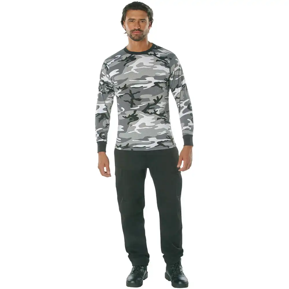 Alternative view of City Camo Long Sleeve T-Shirt