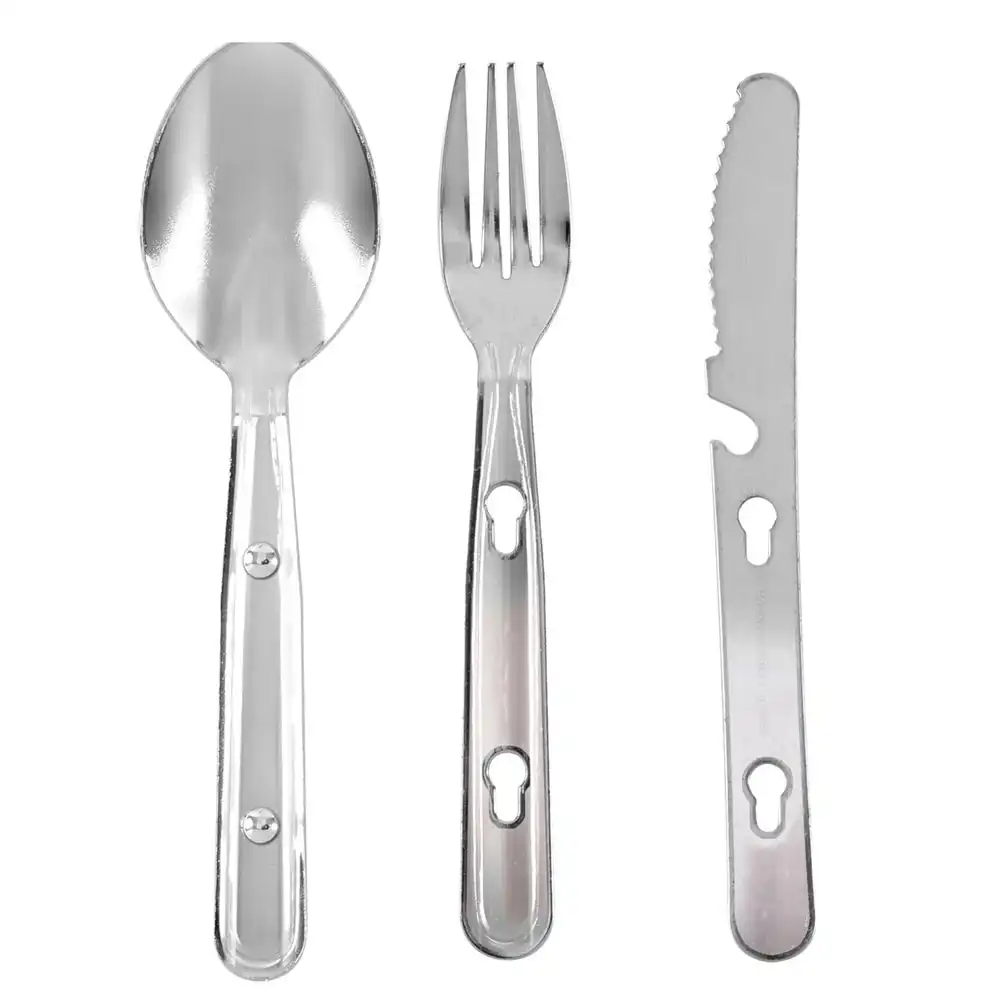 Alternative view of 3-Piece Stainless Steel Camping Chow Set
