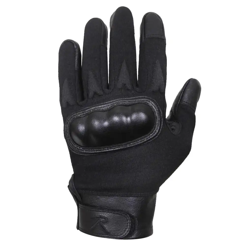 Alternative view of Black Hard Knuckle Cut/Fire-Resistant Tactical Gloves