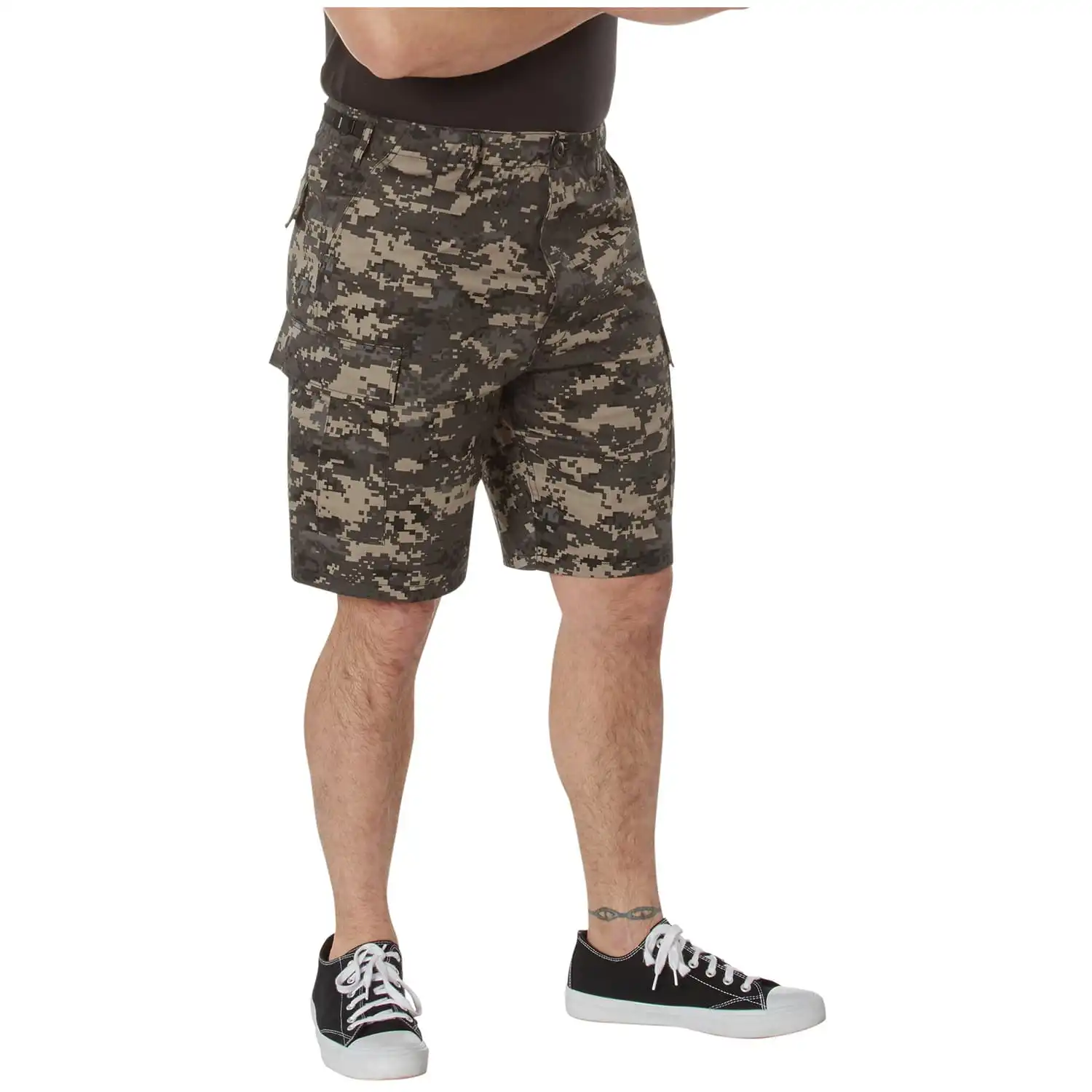 Alternative view of Subdued Urban Digital Camouflage BDU Cargo Shorts