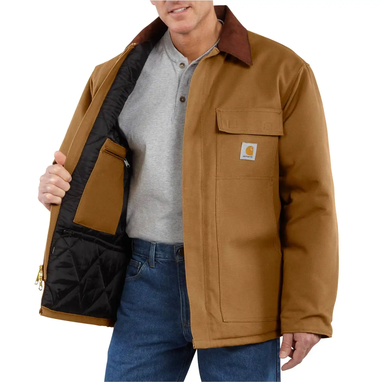 Alternative view of Carhartt Men's Duck Arctic Lined Traditional Coat