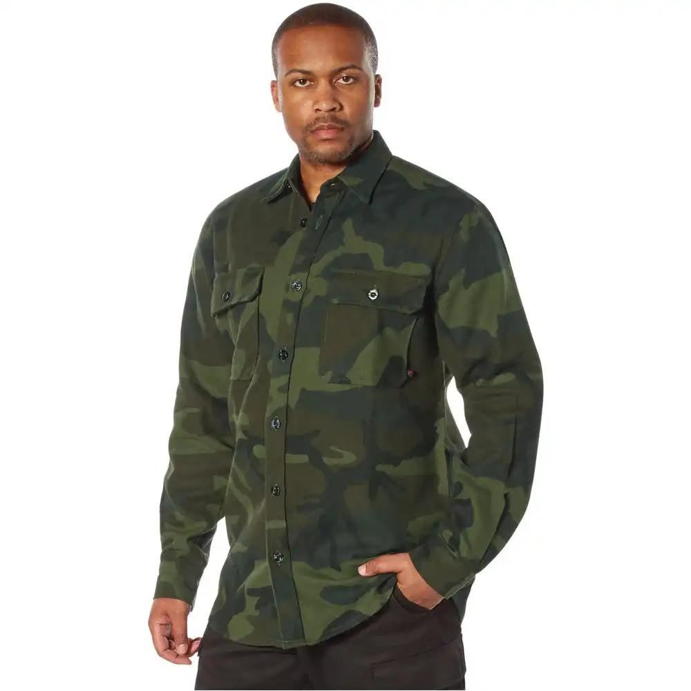 Alternative view of Rothco Midnight Camouflage Flannel Shirt
