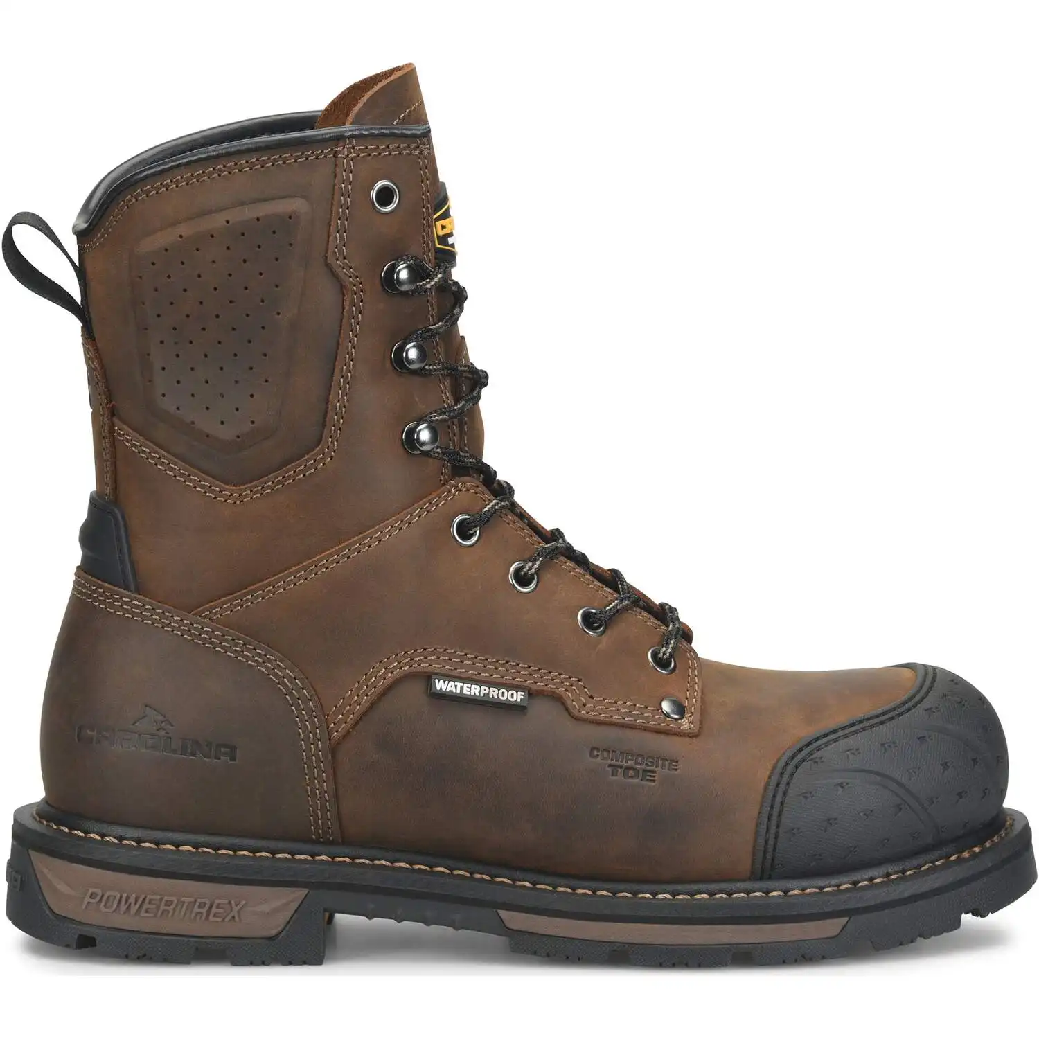 Alternative view of Carolina Blockade 8-inch Men's Brown Heavy Duty Waterproof Composite Safety Toe Work Boot