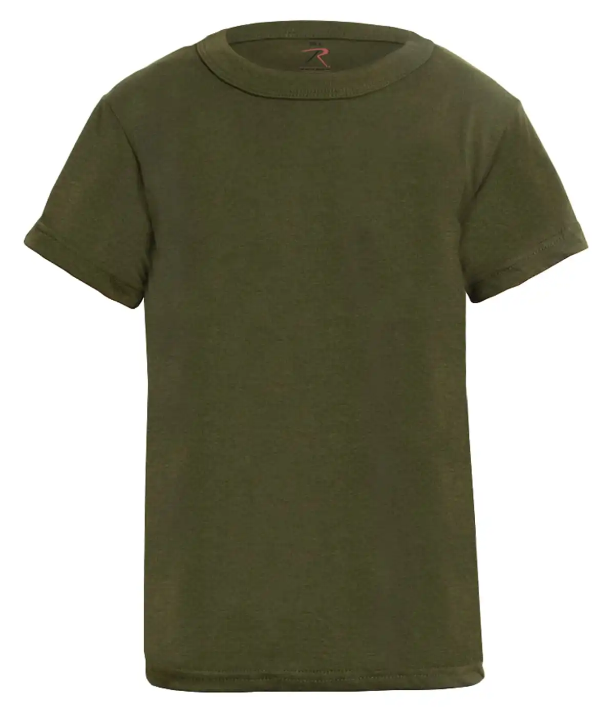 Kids Military Type Solid Color Short Sleeve T-Shirt