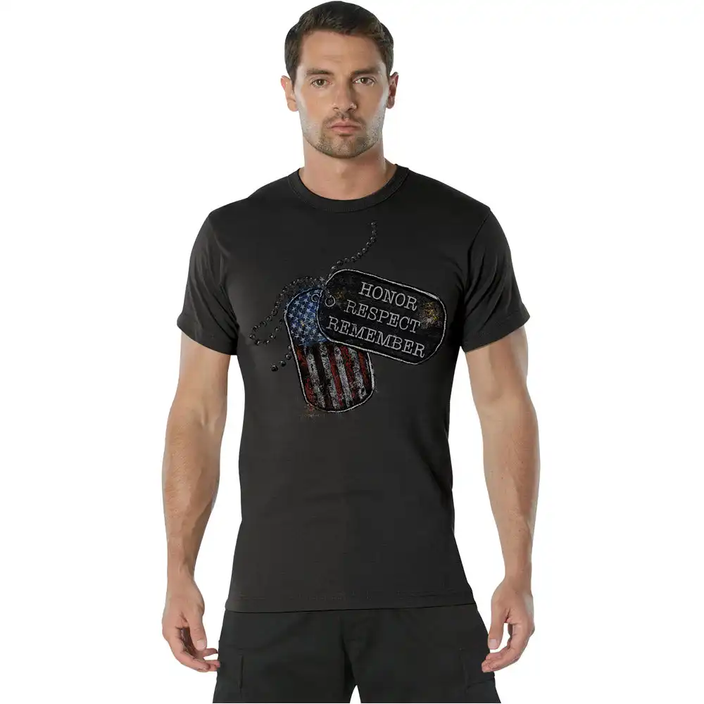 Alternative view of Rothco Honor Respect Remember Patriotic T-Shirt