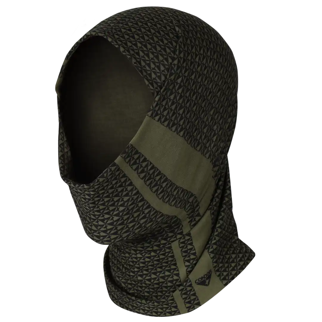 Alternative view of Condor Multi Wrap Patterned Scarf & Mask