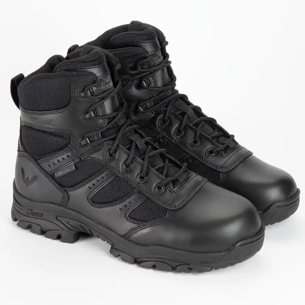 Thorogood The Deuce 6-inch Black Waterproof Polishable Side-Zip Tactical Boot - 834-6218