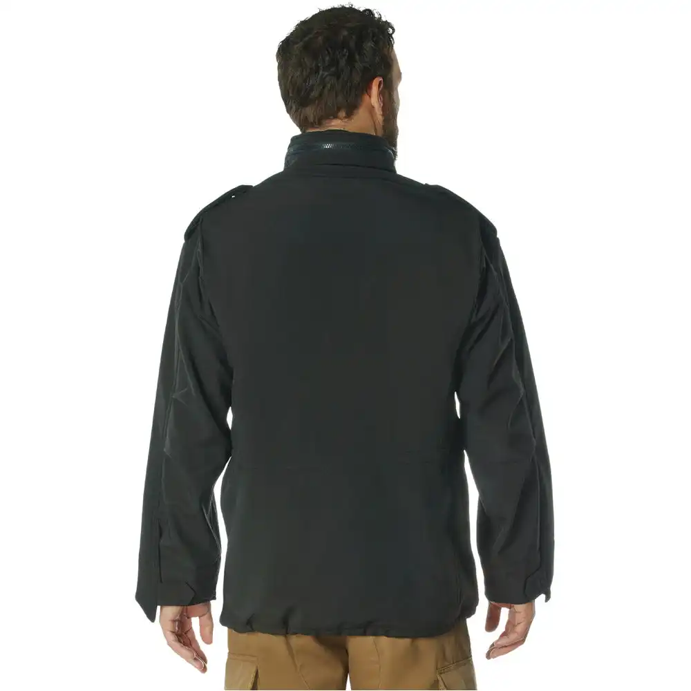 Alternative view of Black SoftShell M-65 Military Tactical Field Jacket