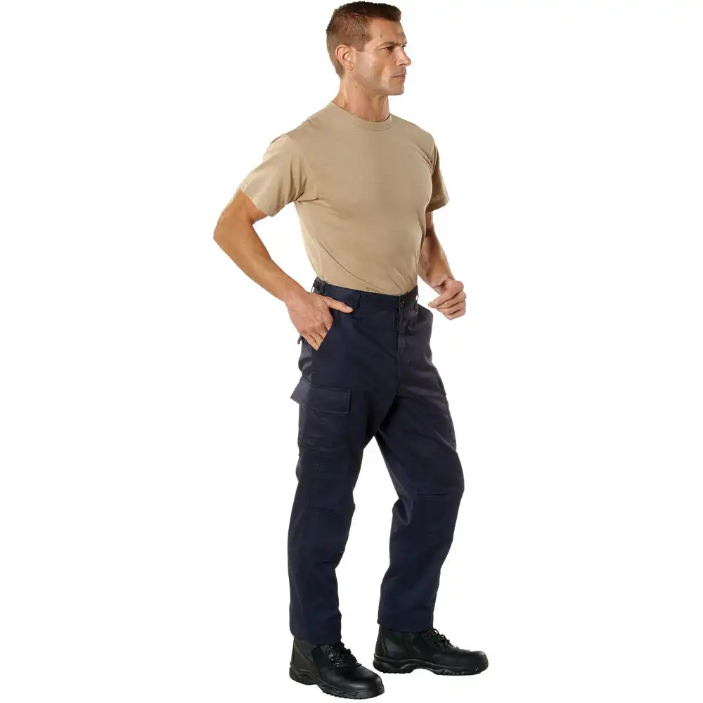 Alternative view of Midnight Blue Basic BDU Military Cargo Pants