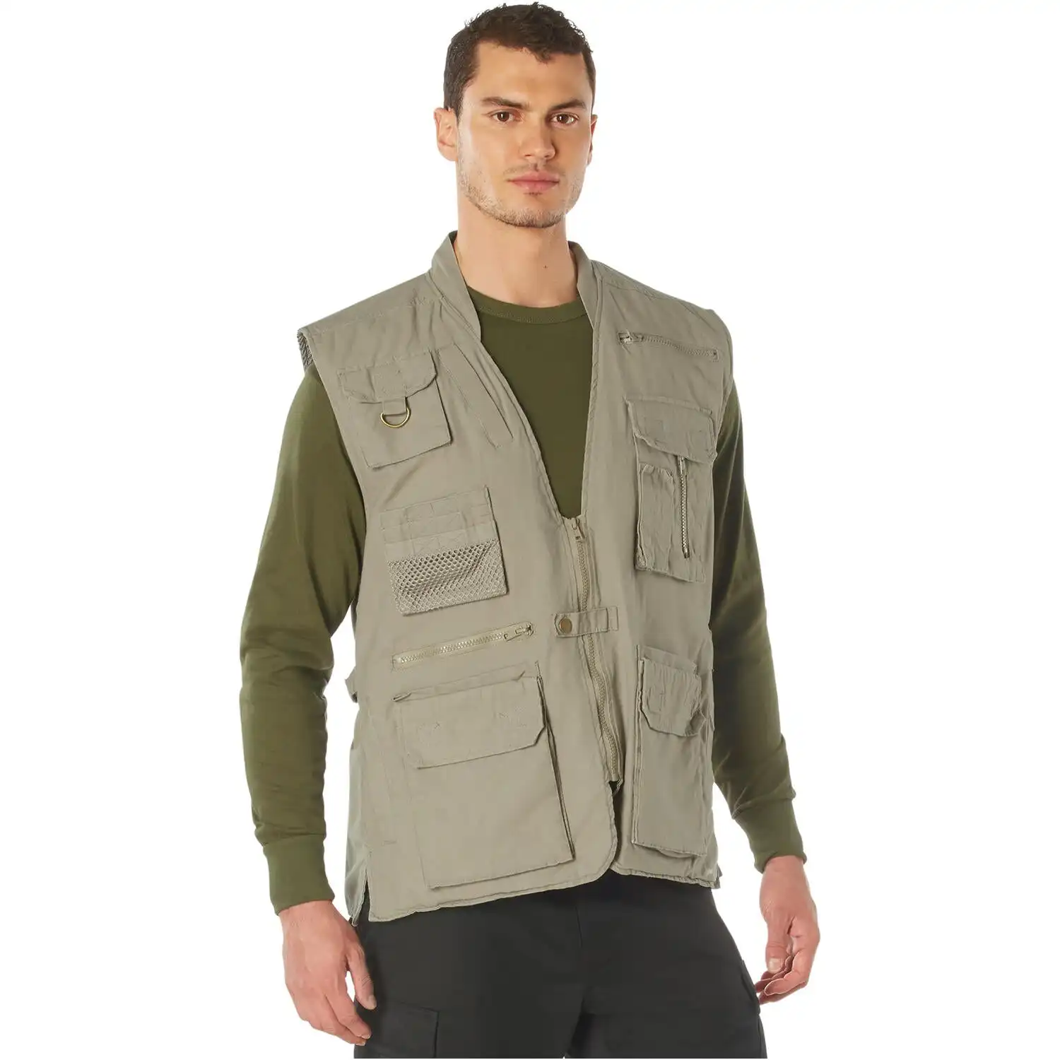 Alternative view of Khaki Safari Outback Travel Vest