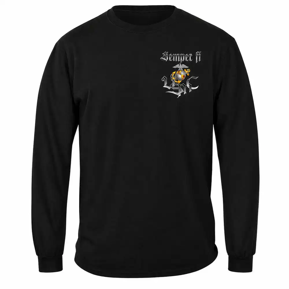 Alternative view of Marine Steel Bulldog Long Sleeve T-shirt