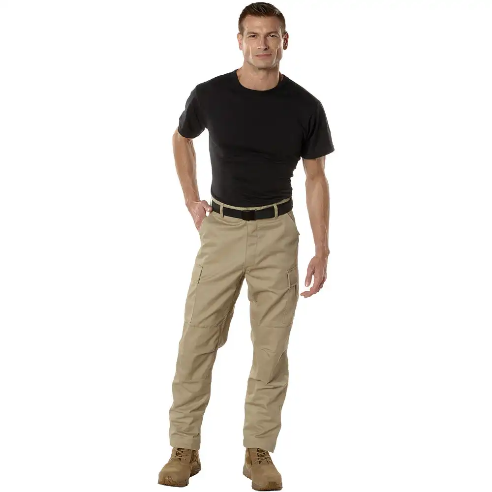 Alternative view of Khaki Basic BDU Military Cargo Pants