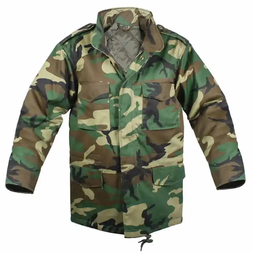 Kids Camouflage Lined M-65 Field Jacket