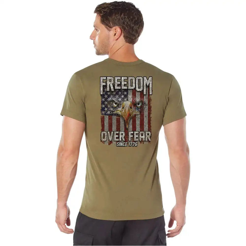 Alternative view of Rothco Freedom Over Fear American Patriot T-Shirt