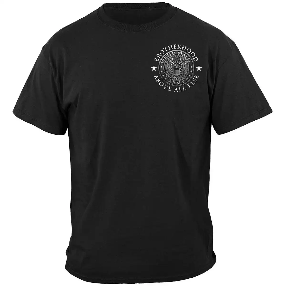 Alternative view of Army Brotherhood Above All Else T-Shirt - Black