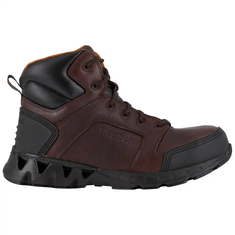 Alternative view of Reebok Zigkick Men's Mid Composite Toe Static Dissipative Brown Athletic Work Boot