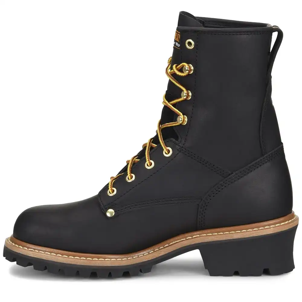 Alternative view of Carolina CA1825 8-inch Steel Toe Logger Boot - Black