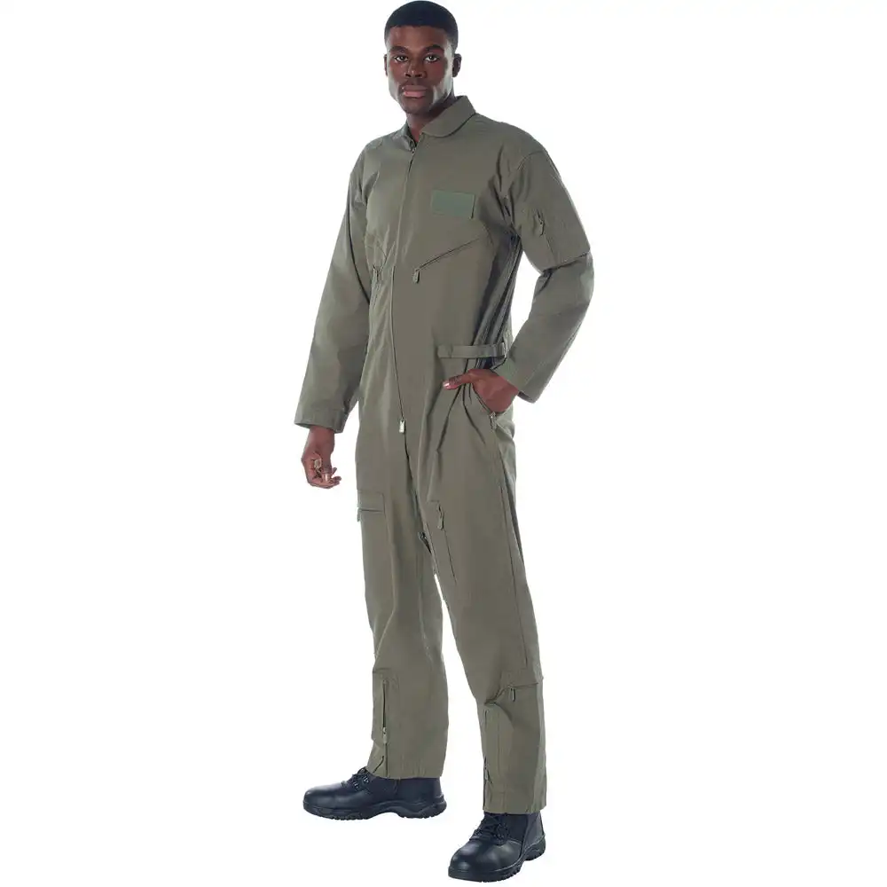 Alternative view of Foliage Green Military Flightsuit