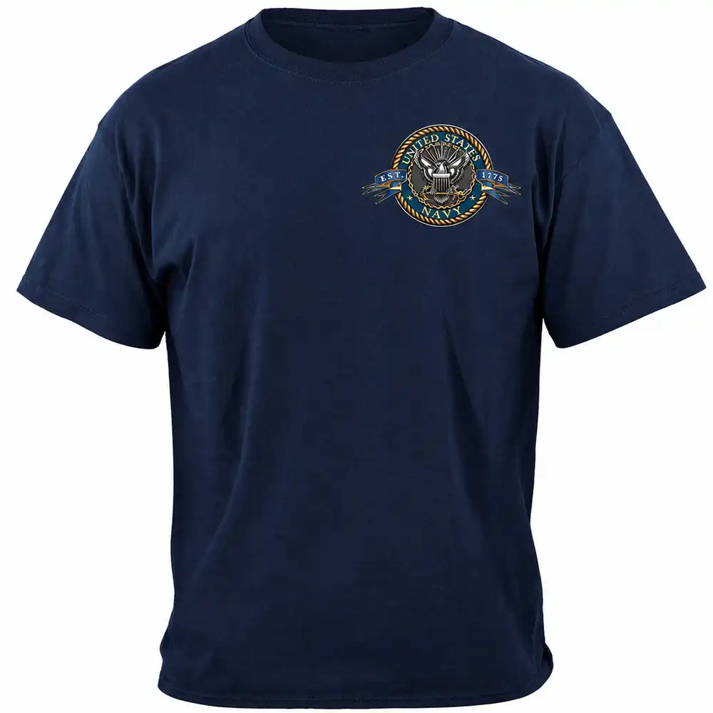 Alternative view of Navy The Sea Is Ours T-Shirt - Navy Blue