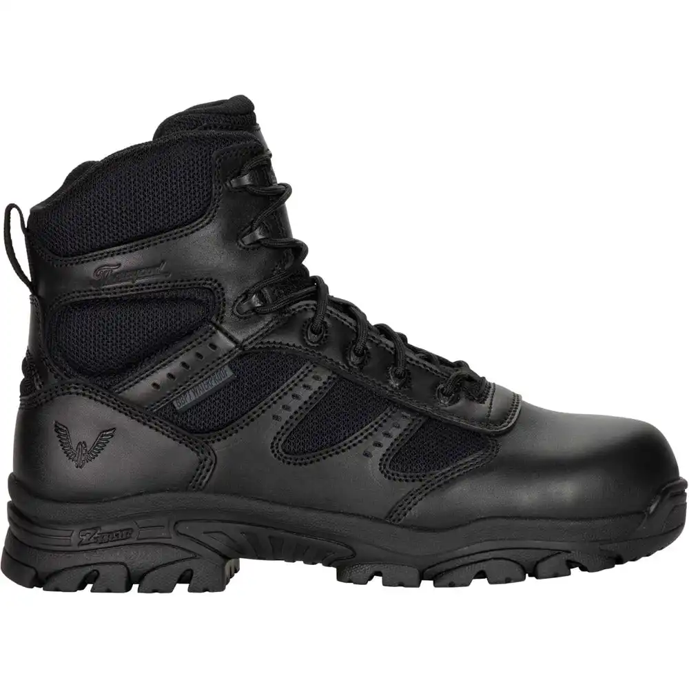 Alternative view of Thorogood The Deuce 6-inch Black Waterproof Polishable Side-Zip Tactical Boot - 834-6218