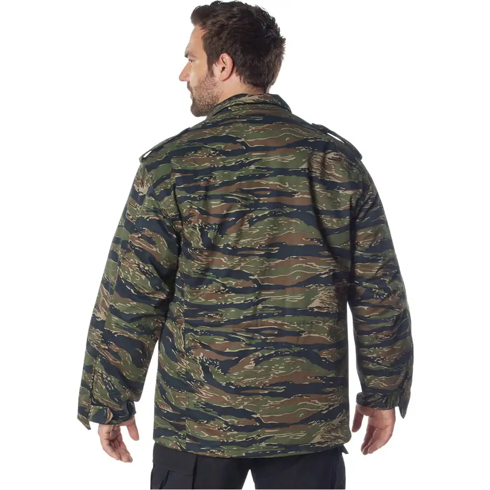 Alternative view of Tiger Stripe Camo M-65 Army Field Jacket with Liner