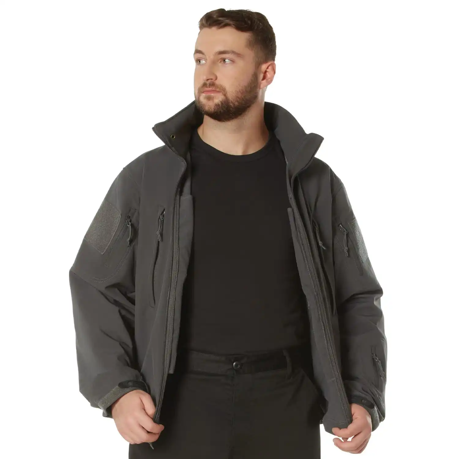 Alternative view of Spec-Ops Tactical Grey Softshell Jacket