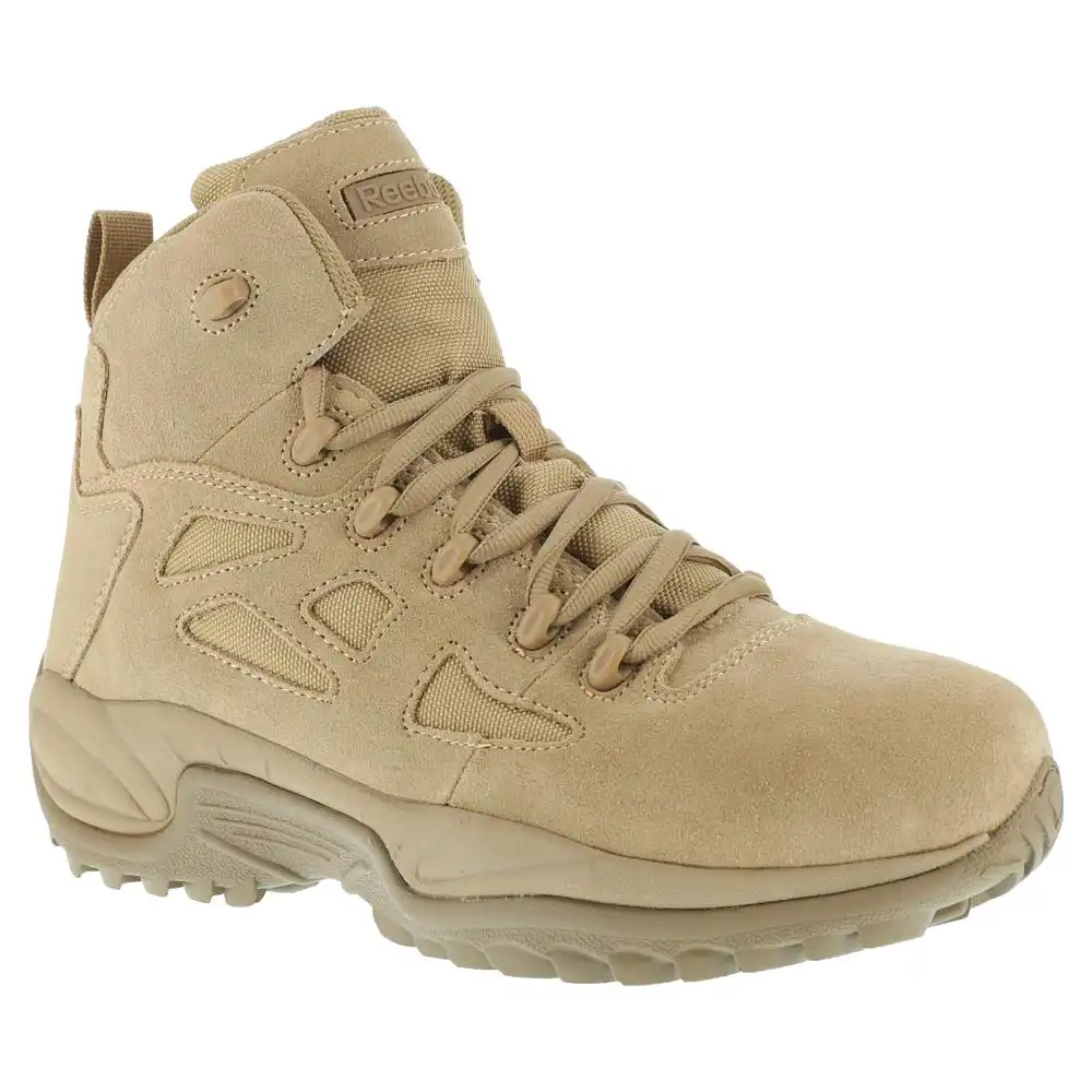 Alternative view of Reebok Mens Rapid Response 6 inch Desert Tan Side Zip Military Boots - RB8695