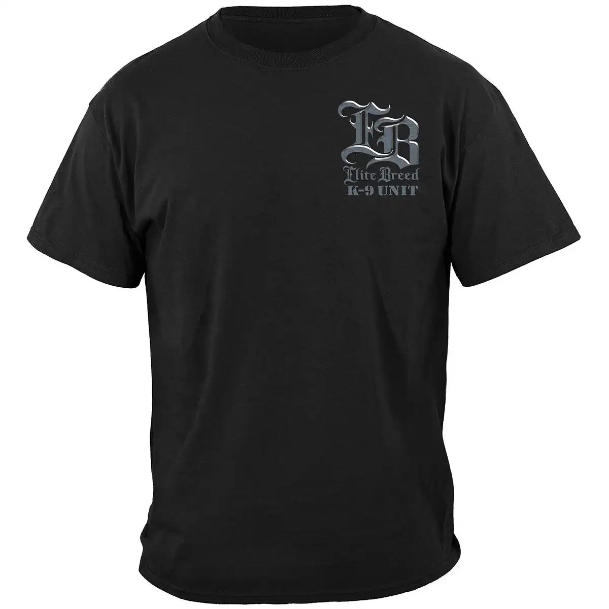 Alternative view of Elite Breed K9 Unit Police T-Shirt - Black