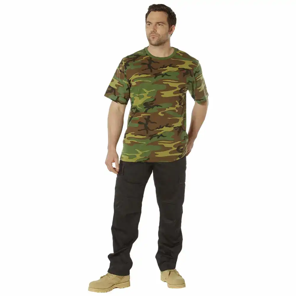 Alternative view of Comfort Fit Cotton Blend Men's Military T-Shirt