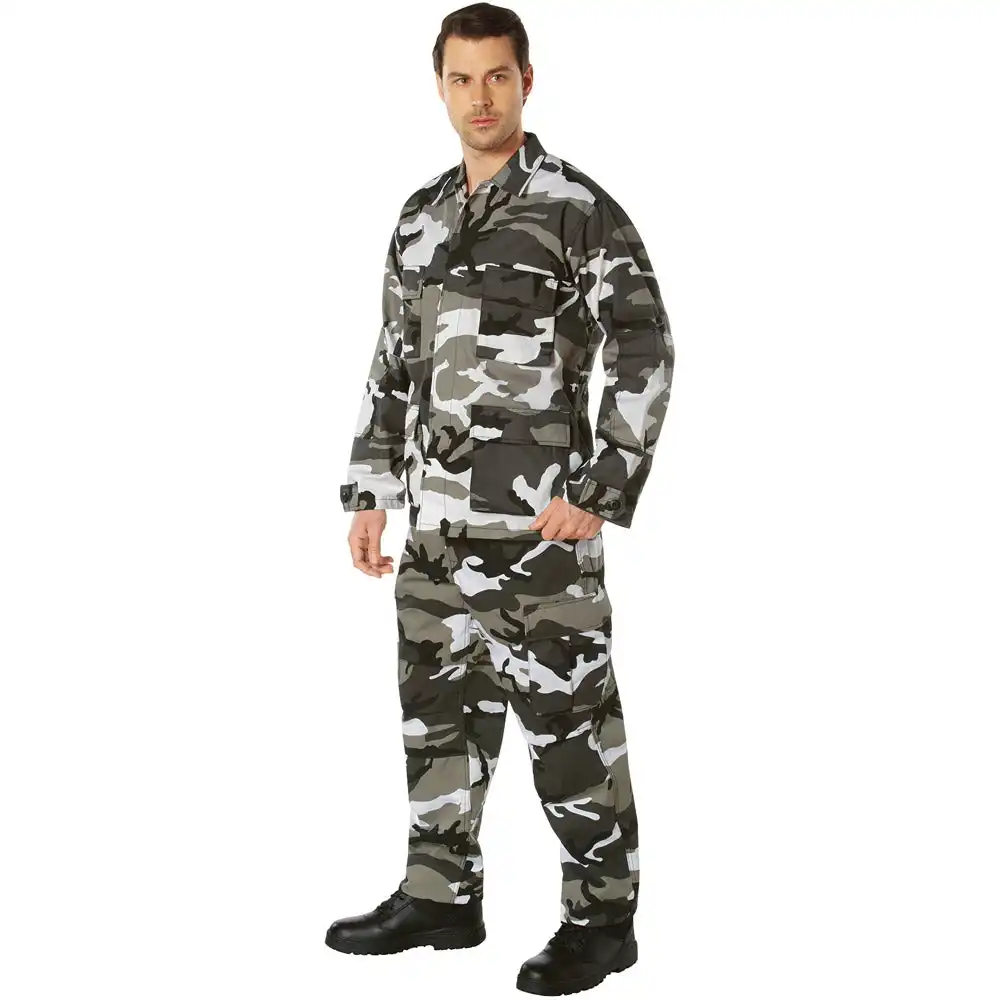 Alternative view of Basic Military Camouflage BDU Shirt