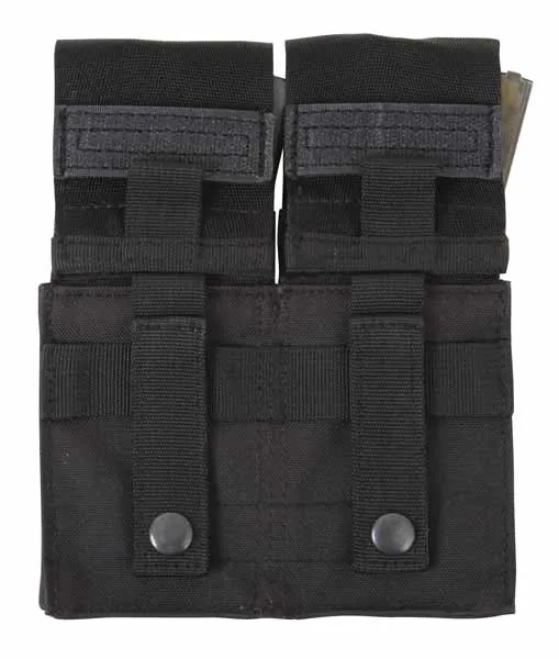 Alternative view of Military Style M-16 Double Mag Pouch with Plastic Insert