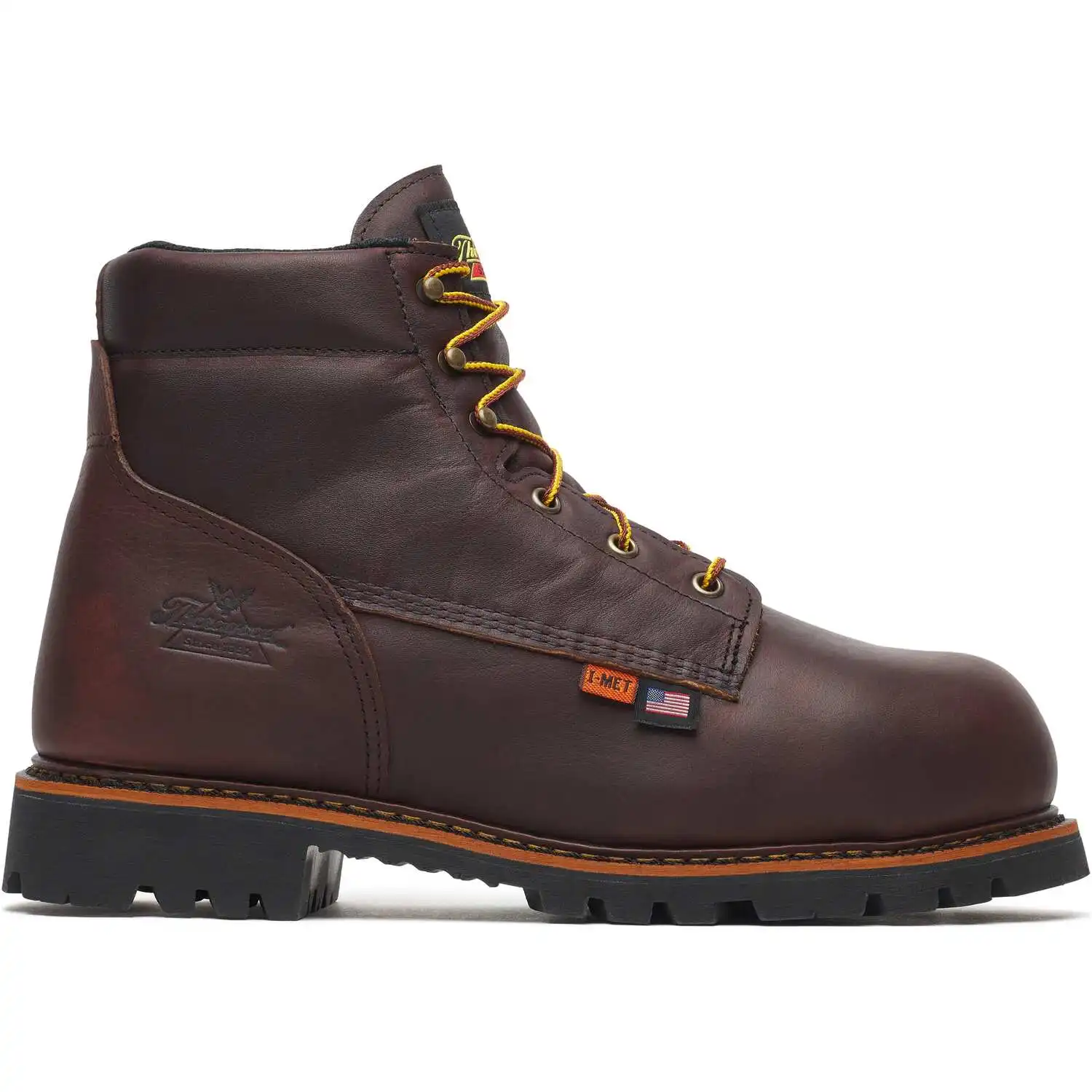 Alternative view of Thorogood I-MET Internal Met Guard 6-inch Black Walnut Waterproof Nano Safety Toe Vibram Sole Men's Work Boot - 804-6174