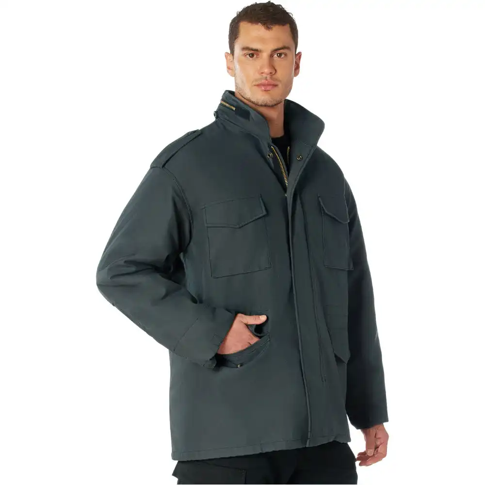 Alternative view of Gunmetal Gray M-65 Field Jacket with Liner