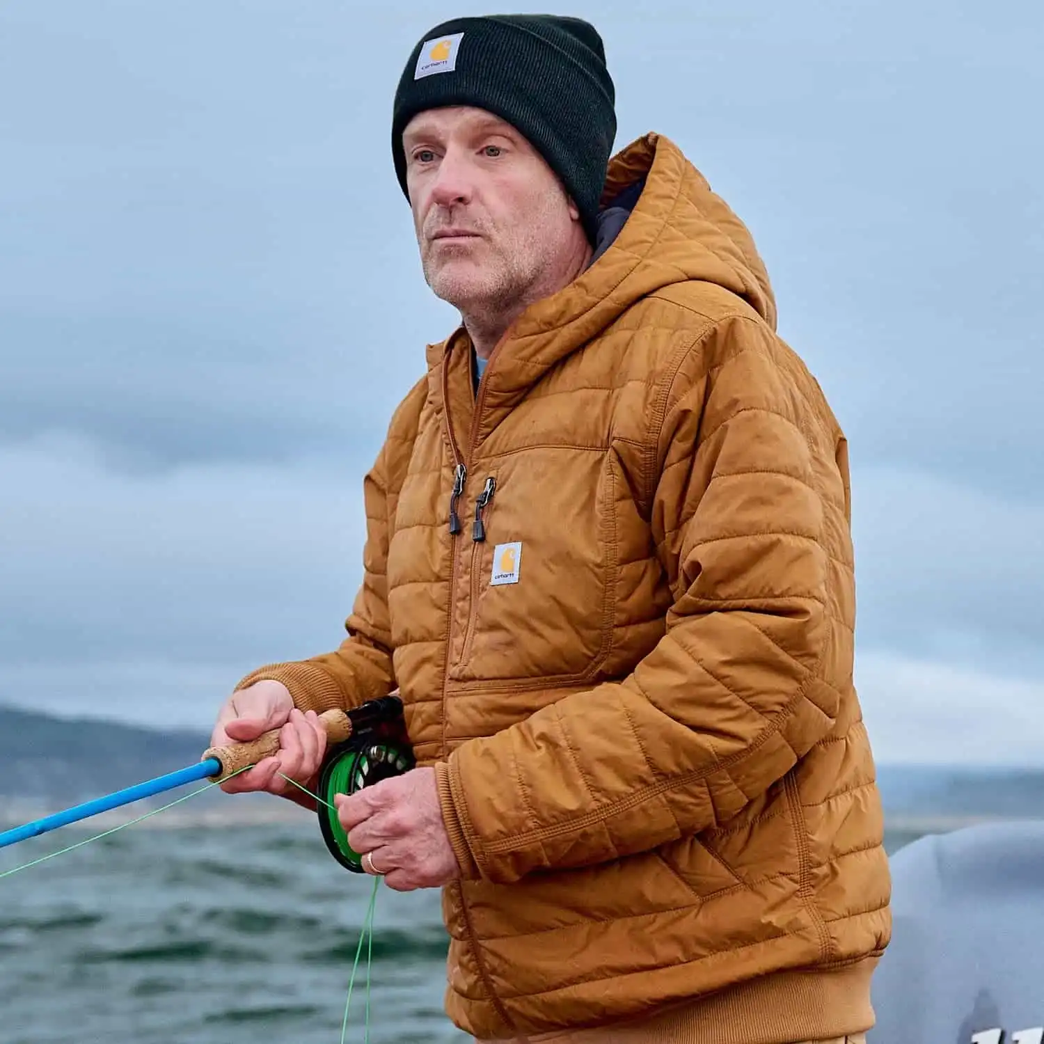 Alternative view of Carhartt Rain Defender Relaxed Fit Lightweight Insulated Men's Hooded Jacket