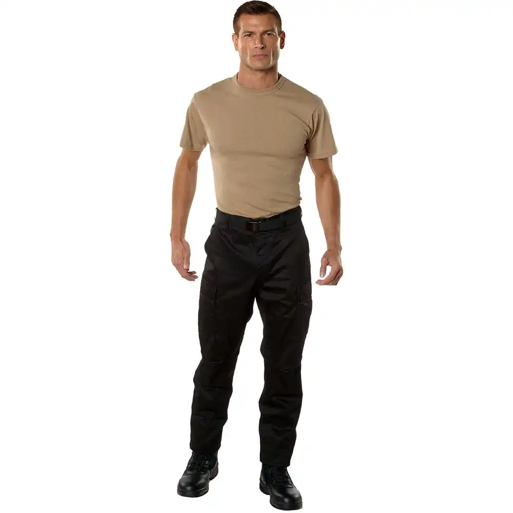 Alternative view of Black Basic BDU Military Cargo Pants
