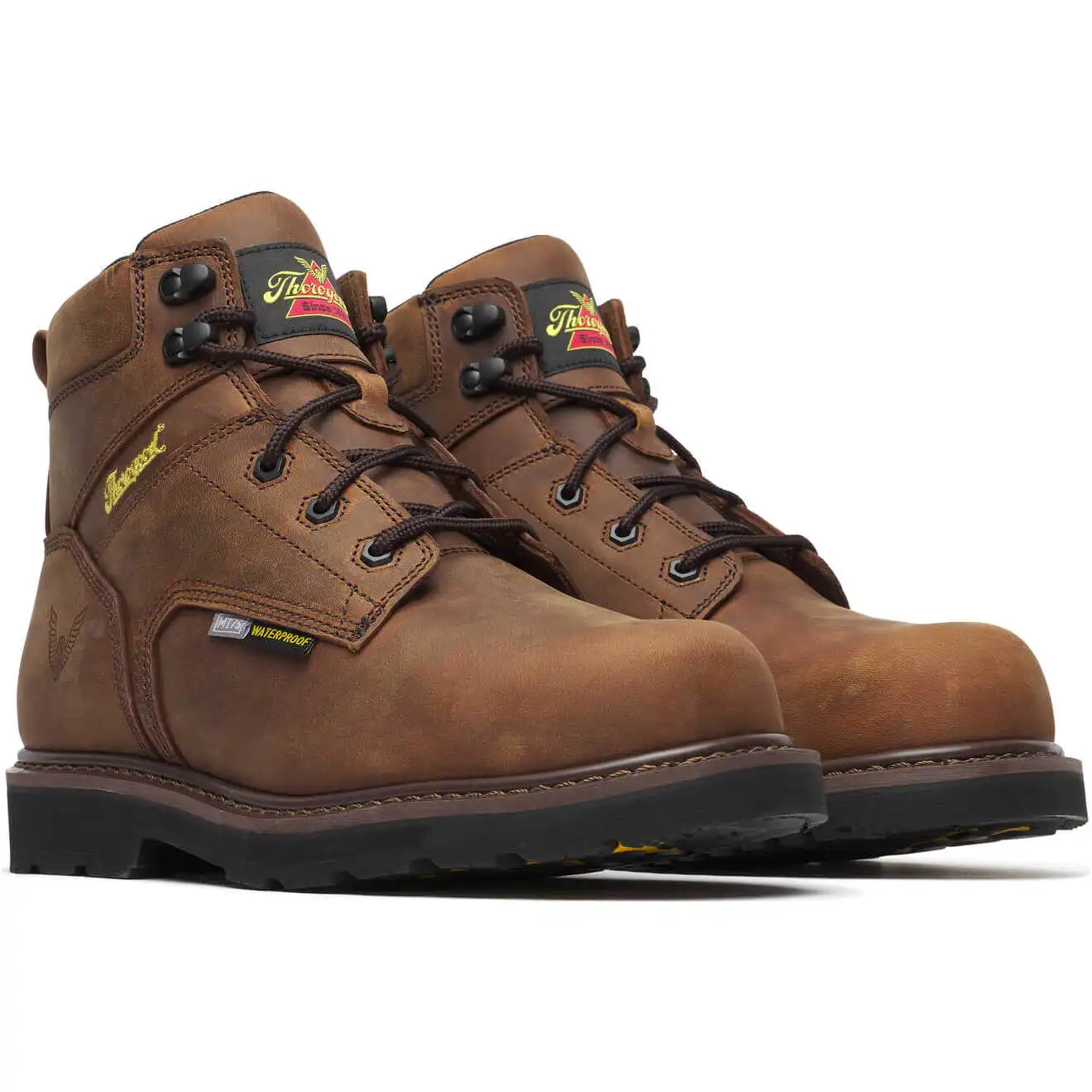 Thorogood Jobsite Series 6-inch Crazy Horse Waterproof Composite Toe Round Toe Men's Work Boot - 804-4150