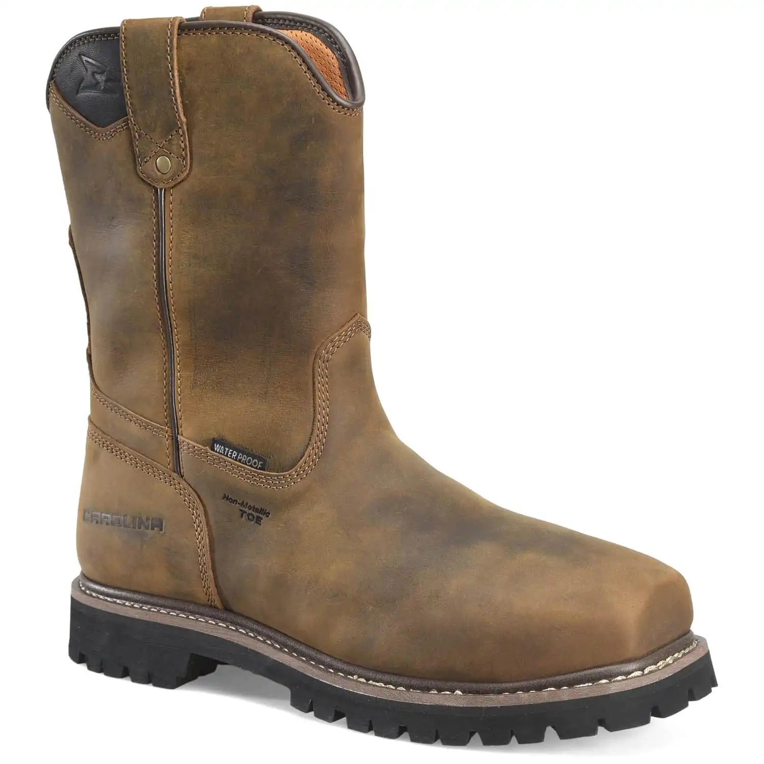 Carolina Judge Men's 10-inch Safety Toe Ranch Wellington Work Boot
