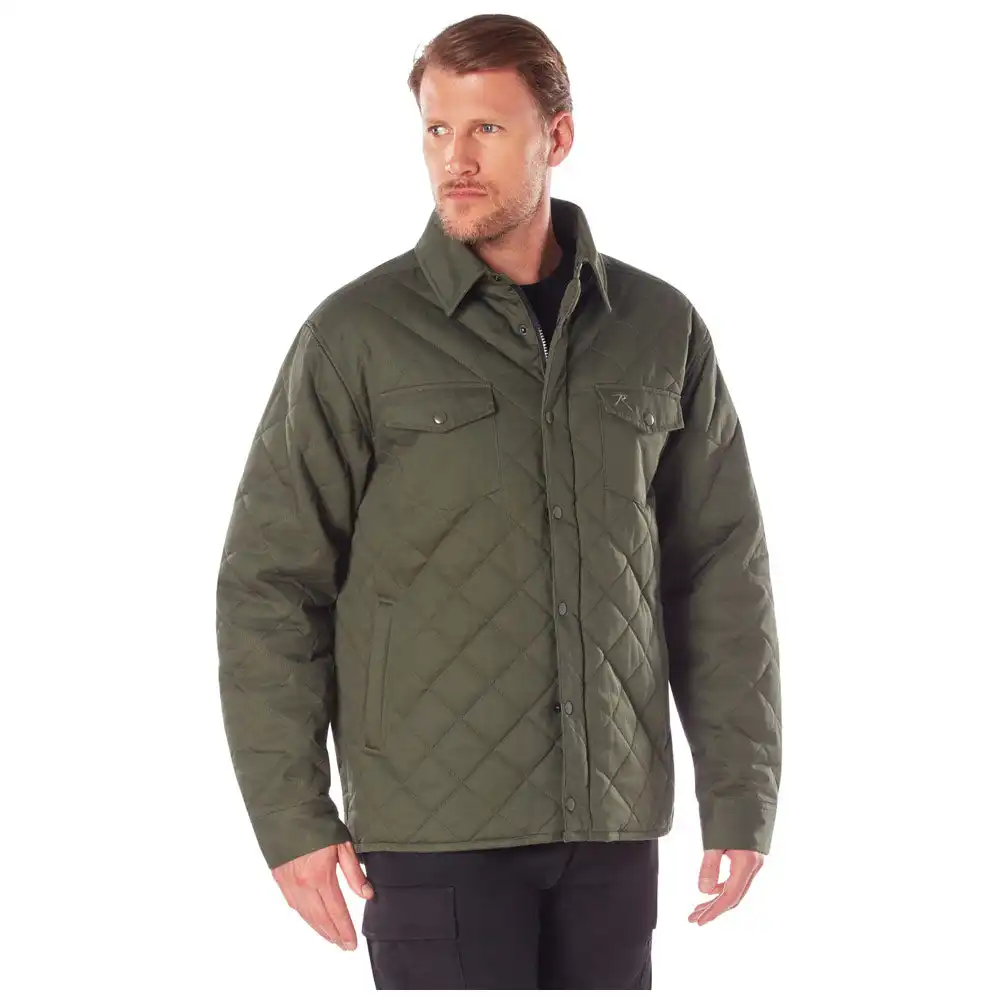 Alternative view of Rothco Diamond Quilted Cotton Rugged Men's Jacket