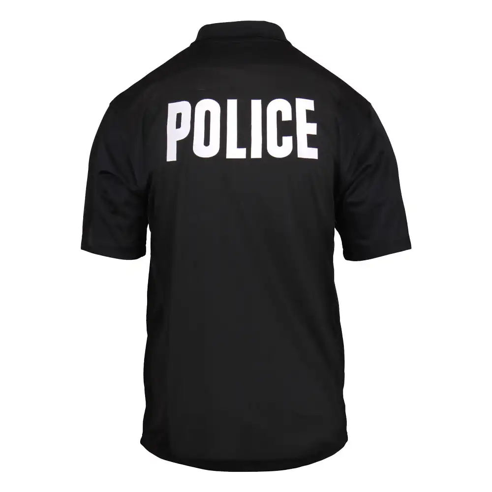 Alternative view of Moisture Wicking Police Short Sleeve Polo Shirt