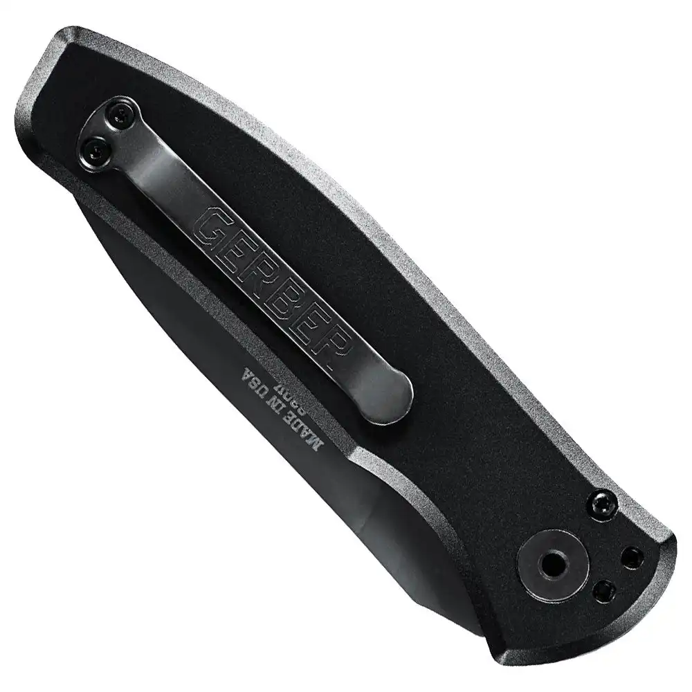 Alternative view of Gerber Empower Black Plain Edge Automatic Folding Knife