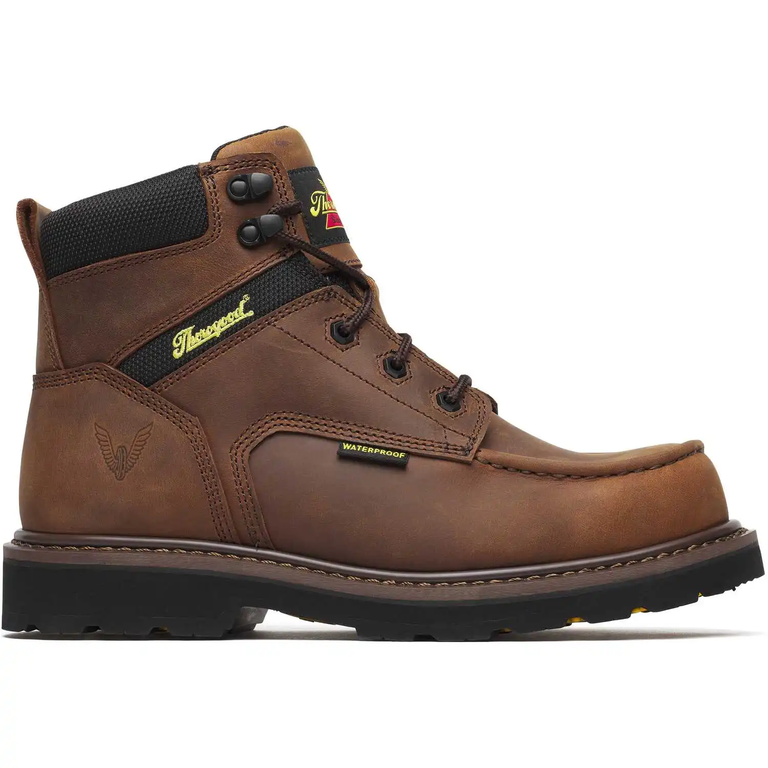 Alternative view of Thorogood Jobsite Series 6-inch Crazy Horse Waterproof Composite Toe Moc Toe Men's Work Boot - 804-4170