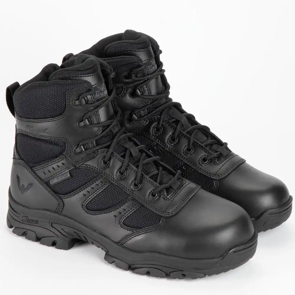 Thorogood The Deuce 6-inch Black Waterproof Composite Safety Toe Polishable Side-Zip Unisex Tactical Boot - 804-6190