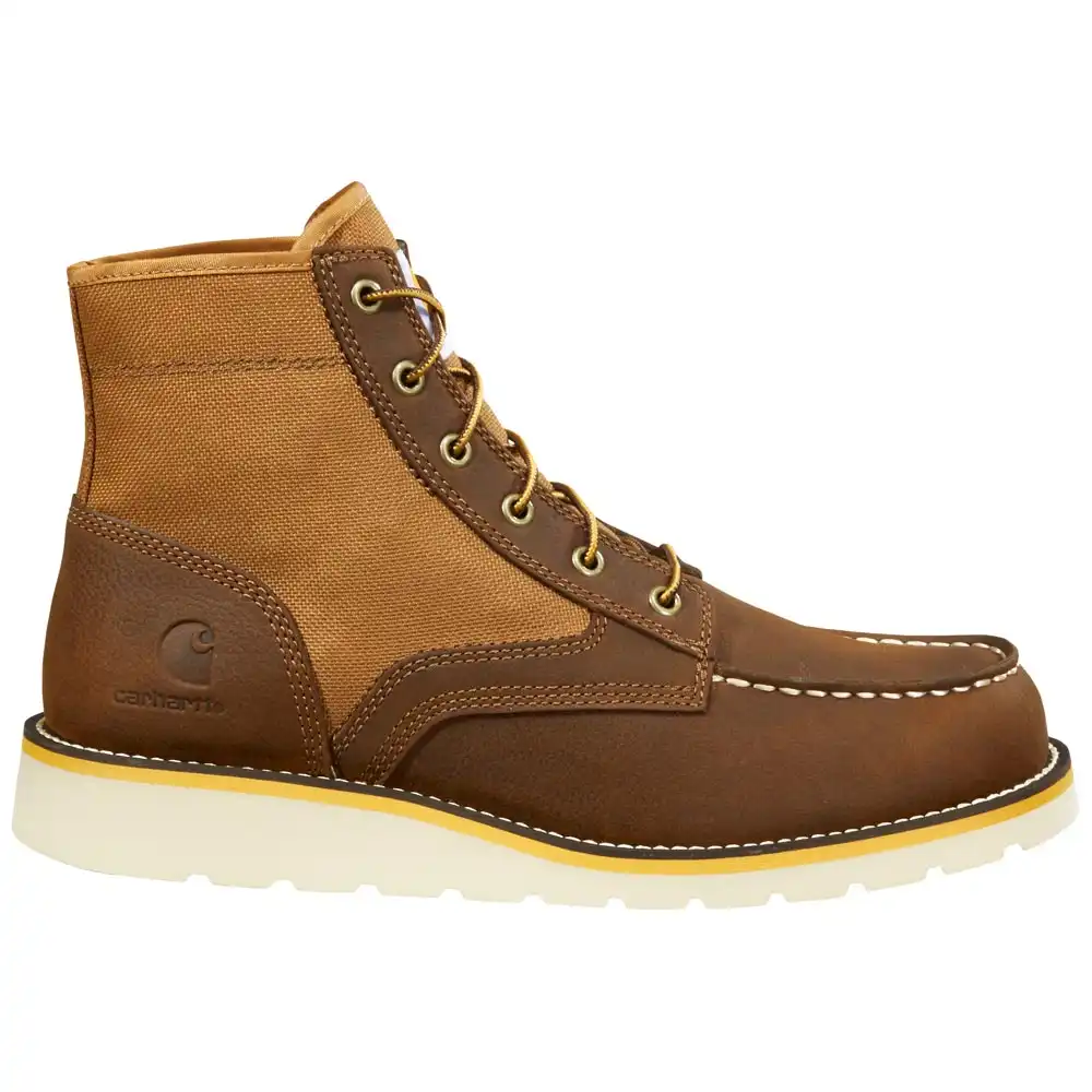 Alternative view of Carhartt Brown 6-Inch Breathable Fabric Panel Moc Toe Wedge Boot