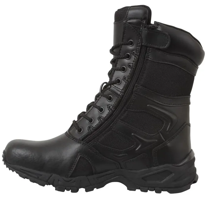 Alternative view of 8-Inch Black Zip Tactical Deployment Boot