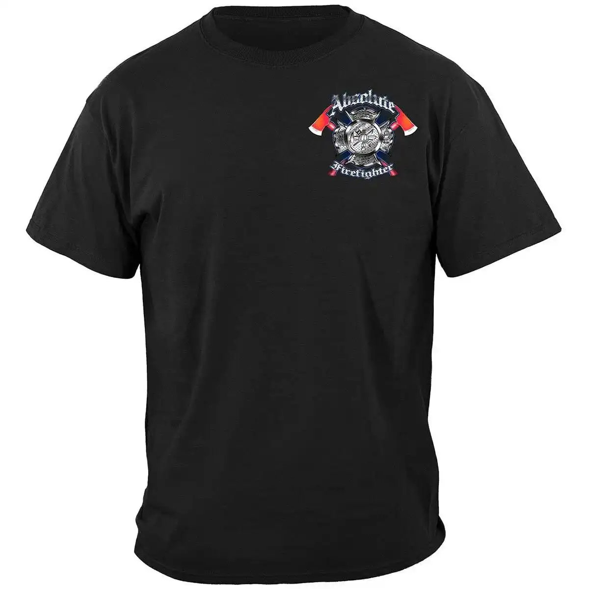Alternative view of Absolute Firefighter Fire Department T-shirt
