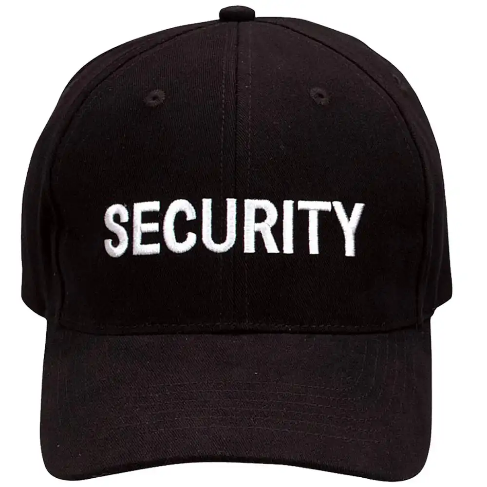 Alternative view of Embroidered Security Print Baseball Cap